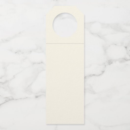 Happy Holidays Boho Corporate Client Geschenk Flaschenanhänger (Rückseite)