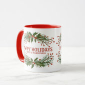 Happy Holidays Botanicals Tasse (Vorderseite Links)