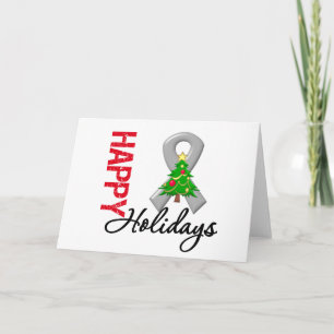 Happy Holidays Brain Cancer Awareness Feiertagskarte