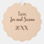 Happy Holidays Braised Beef Brisket Jüdische Küche Ornament Karte (Rückseite)