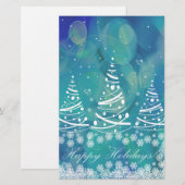 Happy Holidays Briefpapier (Vorne/Hinten)