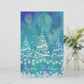 Happy Holidays Briefpapier (Stehend Vorderseite)