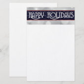 Happy Holidays Briefpapier (Vorne/Hinten)