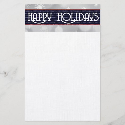 Happy Holidays Briefpapier (Vorderseite)