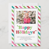 Happy Holidays Bright Fun Holiday Weihnachten Foto (Vorderseite)