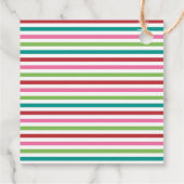 Happy Holidays Bright Holiday Weihnachts Typografi Geschenkanhänger (Rückseite)