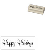 Happy Holidays Brush Lettern Gummi Briefmarke Gummistempel (Stempel)