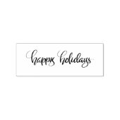 Happy Holidays Brush Letting Gummistempel (Prägung)