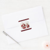 Happy Holidays Buffalo Kariert Labels Stickers (Umschlag)