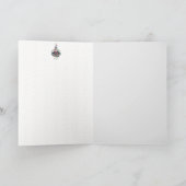 Happy Holidays Bull-Finch Weihnachtsschmuck Feiertagskarte (Innenseite)