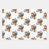 Happy Holidays Bunny in einer Mailbox Geschenkpapier Set (Vorderseite 2)