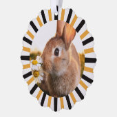 Happy Holidays Bunny Rabbit Ornament Karte (Links)