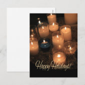 Happy Holidays Burning Kerzen Weihnachten (Vorne/Hinten)