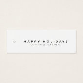 Happy Holidays Business Clothing Tag (Vorderseite)