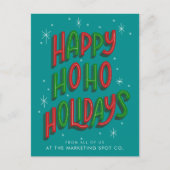 Happy Holidays Business Feiertagspostkarte (Vorderseite)