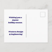 Happy Holidays Business Kundenempfehlung Postkarte (Rückseite)