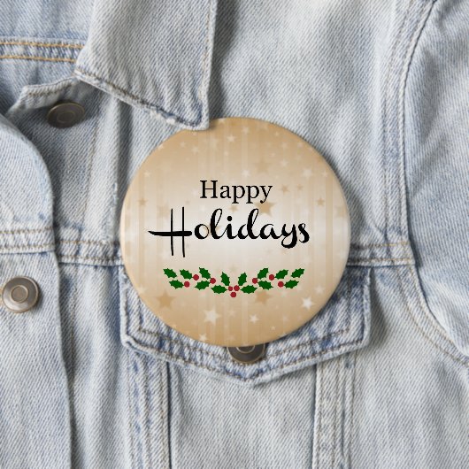 Happy Holidays Button (Beispiel)