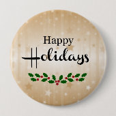 Happy Holidays Button (Vorderseite)
