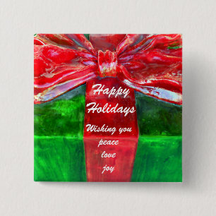 Happy Holidays_ Button