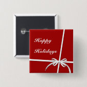 Happy Holidays Button (Vorne & Hinten)