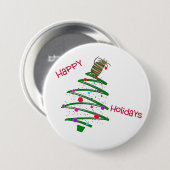Happy Holidays Button (Vorne & Hinten)