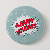 Happy Holidays Button (Vorderseite)