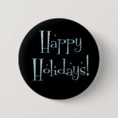 Happy Holidays Button (Vorderseite)