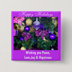 Happy Holidays_ Button