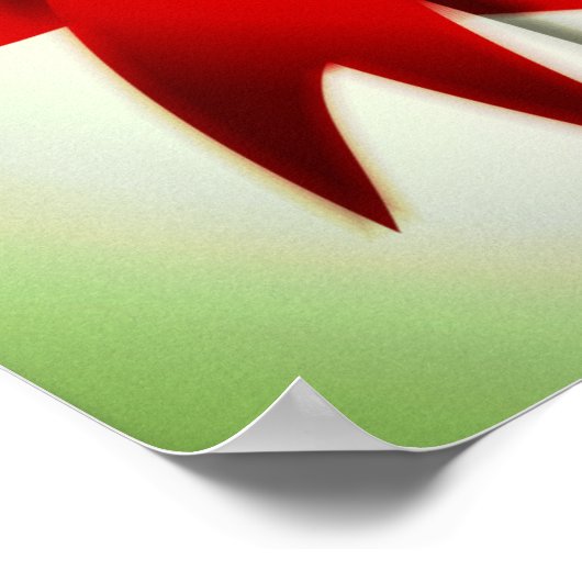 Happy Holidays Candy Cane Poster (Ecke)