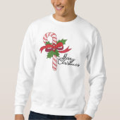 Happy Holidays Candy Cane Sweatshirt (Vorderseite)