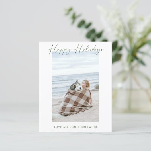 Happy Holidays Card (Stehend Vorderseite)