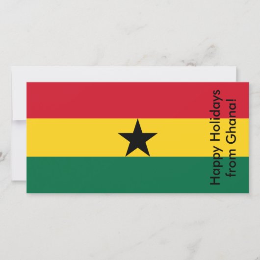 Happy Holidays Card aus Ghana Feiertagskarte (Vorderseite)