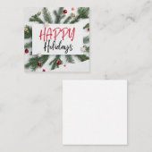 Happy Holidays Card Begleitkarte (Vorne/Hinten)