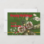 Happy Holidays Card Dankeskarte (Vorderseite)