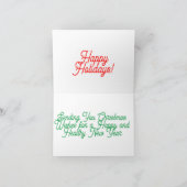 Happy Holidays Card Dankeskarte (Innenseite)