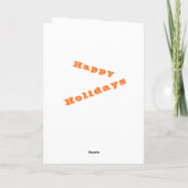 Happy Holidays Card Exotische Sommerferien Karte (Rückseite)