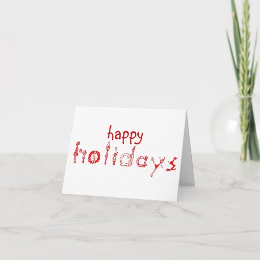 happy holidays card feiertagskarte (Vorderseite)