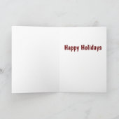 Happy Holidays Card Feiertagskarte (Innenseite)
