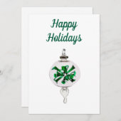 Happy Holidays Card Feiertagskarte (Vorne/Hinten)