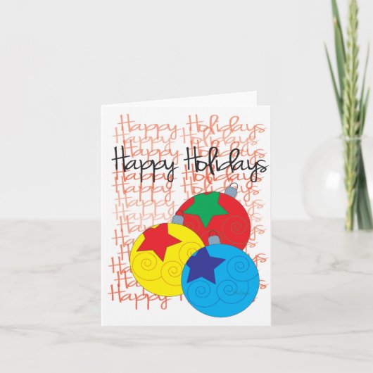Happy Holidays Card Feiertagskarte (Vorderseite)