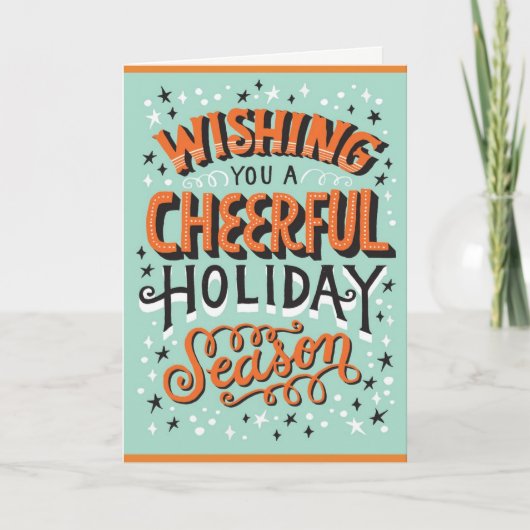 Happy Holidays Card Feiertagskarte (Vorderseite)