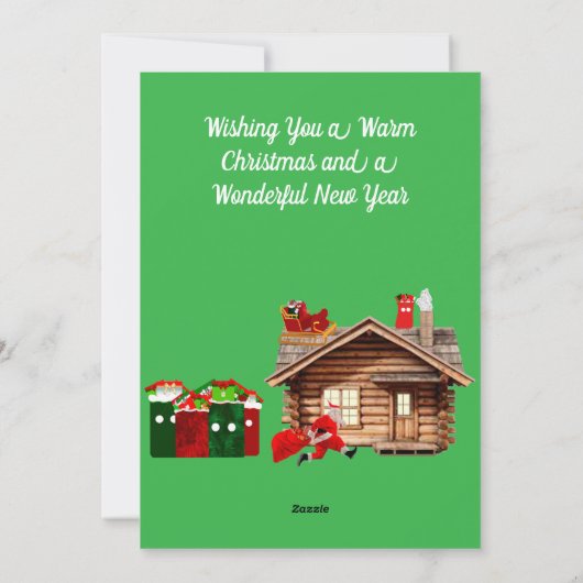 Happy Holidays Card Feiertagskarte (Rückseite)