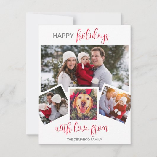 HAPPY HOLIDAYS CARD FEIERTAGSKARTE (Vorderseite)