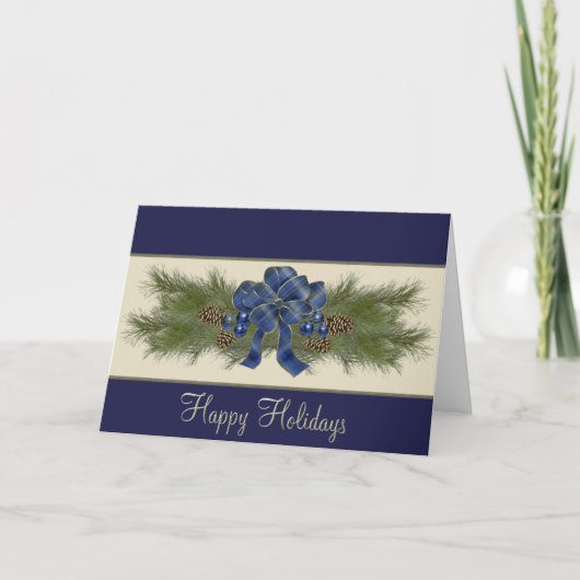 Happy Holidays Card Feiertagskarte (Vorderseite)