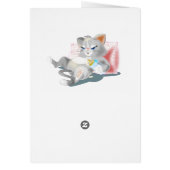 Happy Holidays Card Funny Baby Cat (Hinten)