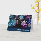 Happy Holidays Card Karte (Gelbe Blume)