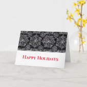 Happy Holidays Card Karte (Gelbe Blume)