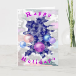 Happy Holidays Card Neues Jahr Dekoration Karte