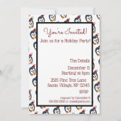 Happy Holidays Card Penguin Einladung (Rückseite)