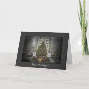 Happy Holidays Card - Rockefeller Center Tree Feiertagskarte